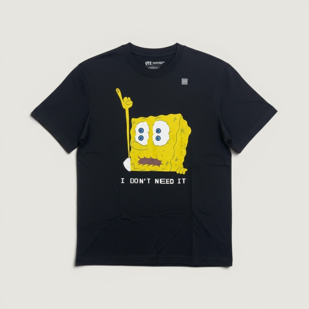 Uniqlo UT Spongebob Squarepants Cactus Plant Flea Market CPFM Tee Black XS